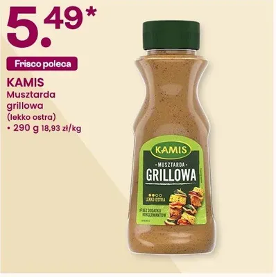 Musztarda grillowa lekko ostra Kamis promocja w Frisco