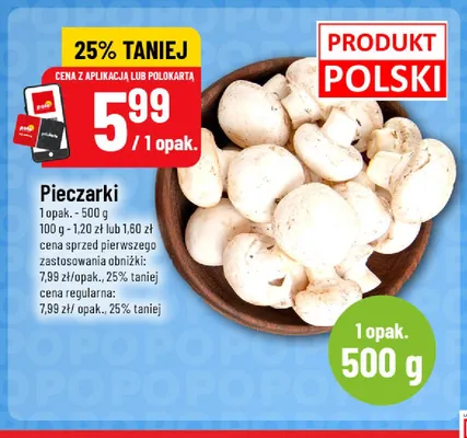 Pieczarki promocja w POLOmarket