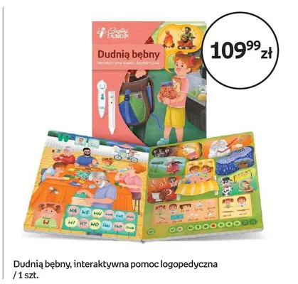 Dudnią bębny Czytaj z Albikiem interaktywna pomoc logopedyczna promocja w Empik