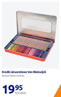 Kredki akwarelowe Van Bleiswijck promocja w Action