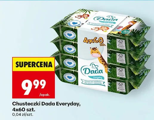 Chusteczki Dada Everyday promocja w Biedronka