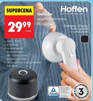 Golarka akumulatorowa do ubrań promocja w Biedronka