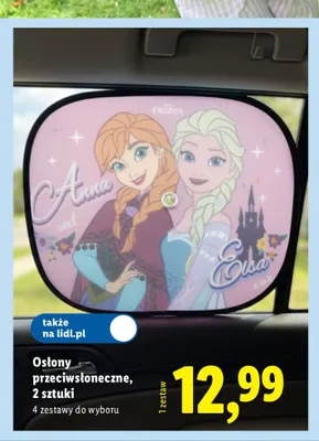 Osłony przeciwsłoneczne Disney Frozen promocja w Lidl