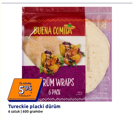 Tureckie placki dürüm Buena Comida 6-pak promocja w Action