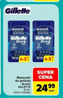 Maszynki do golenia Gillette Blue3 Plus promocja w Carrefour