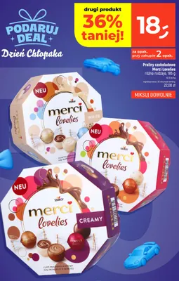 Praliny czekoladowe Merci Lovelies White promocja w Dealz