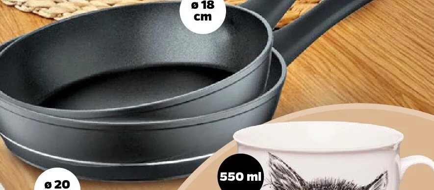 Patelnia aluminiowa deluxe ø 20 cm promocja w Netto