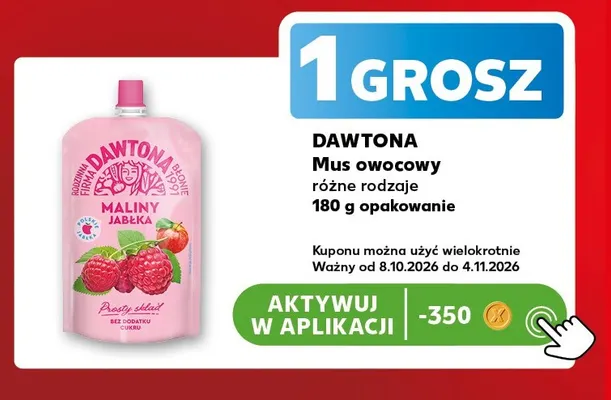 Mus owocowy Dawtona promocja w Kaufland