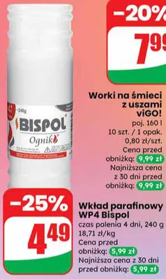 Worki na śmieci z uszami promocja w Dino