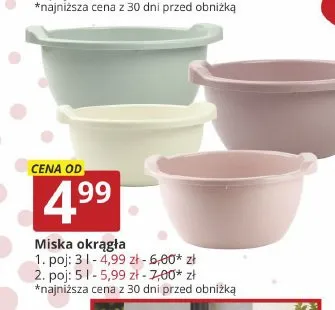 Miska okrągła 3 l promocja w Prymus AGD