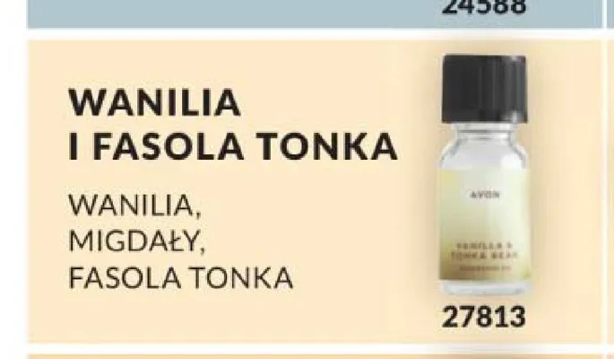 Olejek zapachowy Avon Wanilia i Fasola Tonka promocja w AVON