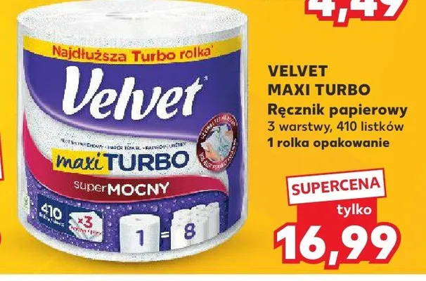 Ręcznik papierowy 3 warstwy, 410 listków promocja w Kaufland