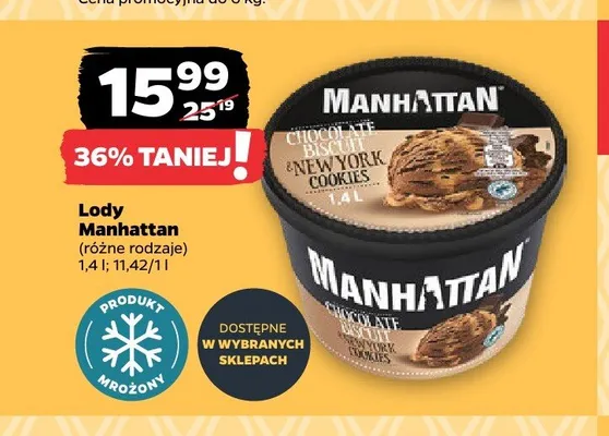 Lody Manhattan promocja w Netto