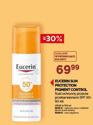 Fluid ochronny przeciw przebarwieniom EUCERIN SUN PROTECTION PIGMENT CONTROL SPF 50+ promocja w Ziko Dermo