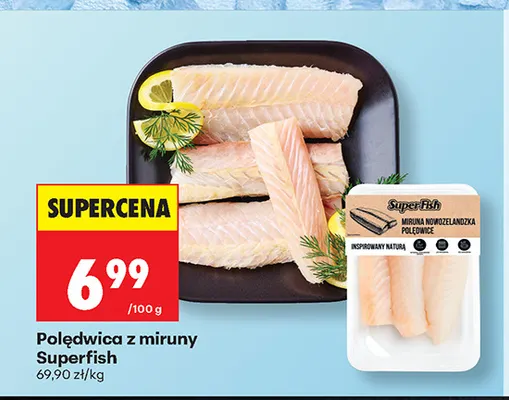 Polędwica z miruny SuperFish promocja w Biedronka