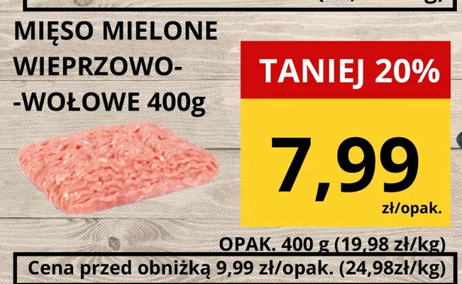 Mięso mielone wieprzowo-wołowe promocja w Supeco