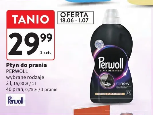 Płyn do prania Perwoll Renew Black promocja w Intermarche