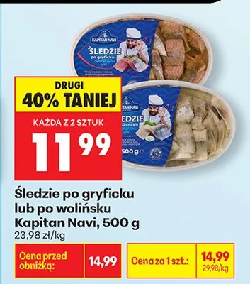 Śledzie po gryłicku promocja w Biedronka