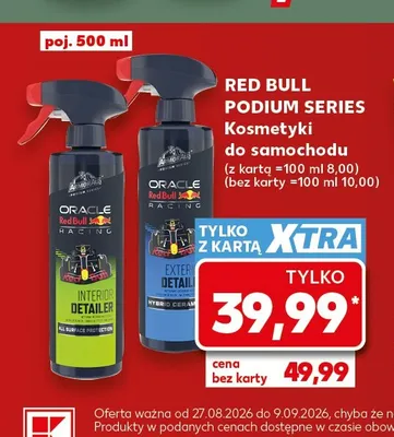 Kosmetyki do samochodu Red Bull Podium Series promocja w Kaufland