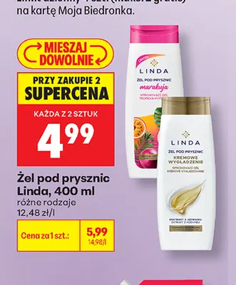 Żel pod prysznic Linda Marakuja promocja w Biedronka