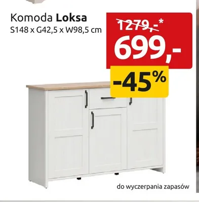 Komoda Loksa promocja w Black Red White