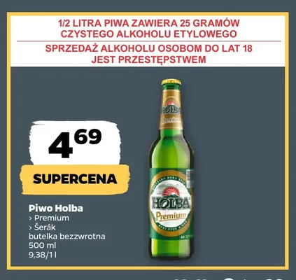 Piwo Holba Premium promocja w Netto