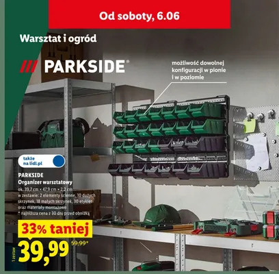 Organizer warsztatowy PARKSIDE ok. 39,7x47,9x2,2cm promocja w Lidl