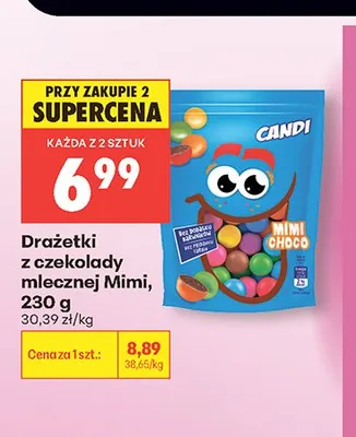 Drażetki z czekolady mlecznej Mimi CANDI promocja w Biedronka