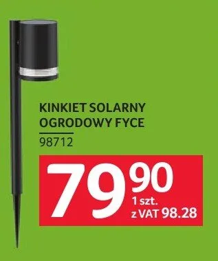 Kinkiet solarny ogrodowy Fyce promocja w Selgros