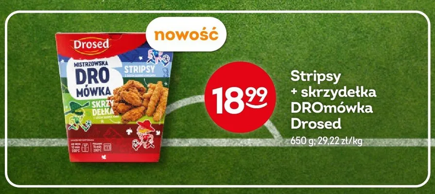 Stripsy + skrzydełka DROmówka Drosed promocja w Żabka