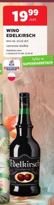 Wino czerwone Edelkirsch słodkie promocja w Stokrotka