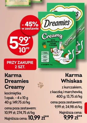 Karma z kurczakiem, z kaczką i marchewką promocja w Żabka