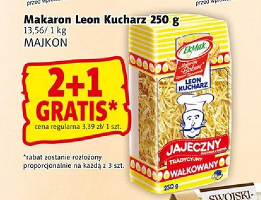 Makaron jajeczny Leon Kucharz promocja w Prim Market