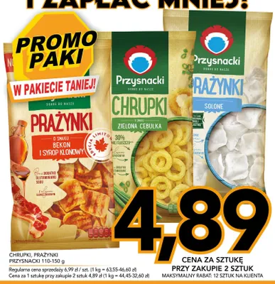 Chrupki o smaku zielona cebulka Przysnacki promocja w Kupiec