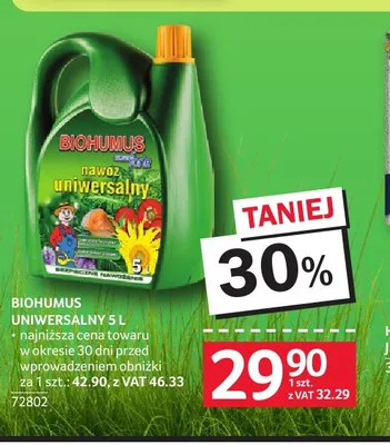 Nawóz uniwersalny Biohumus promocja w Selgros