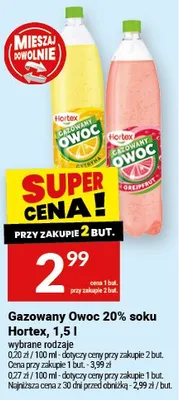 Napój gazowany Owoc 20% soku promocja w Twój Market