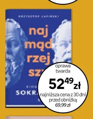 Książka Najmądrzejszy w pokoju Krzysztof Łapiński oprawa twarda promocja w Empik