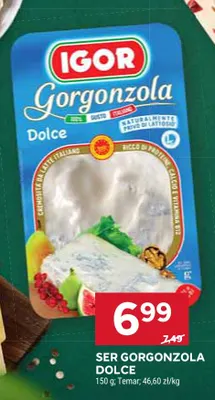 Ser Gorgonzola Dolce Igor promocja w Stokrotka