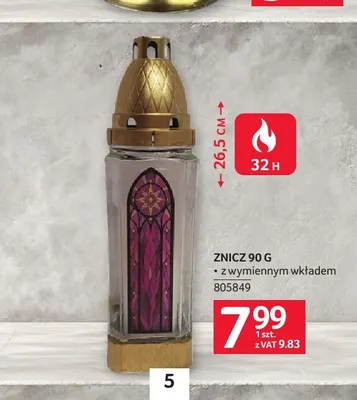Znicz z wymiennym wkładem promocja w Selgros
