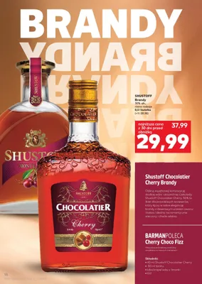 Brandy Shustoff Chocolatier Cherry promocja w Kaufland