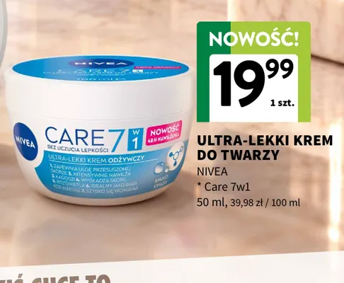 Ultra-lekki krem do twarzy Nivea Care 7w1 promocja w Intermarche
