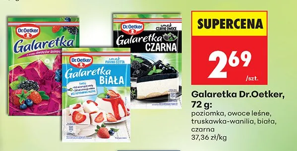 Galaretka biała promocja w Biedronka