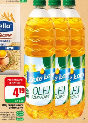 Olej rzepakowy Złote Łany promocja w Dino