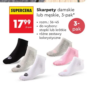 Skarpety damskie Iguana 3-pak promocja w Biedronka