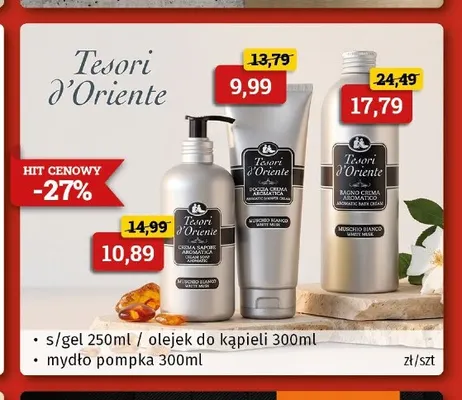 Mydło w płynie z pompką Tesori d'Oriente promocja w Drogeria Kosmyk