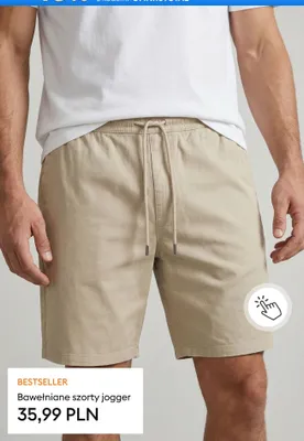 Bawełniane szorty jogger promocja w Sinsay
