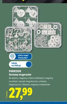 Zestaw magnesów z łbem stożkowym Parkside promocja w Lidl