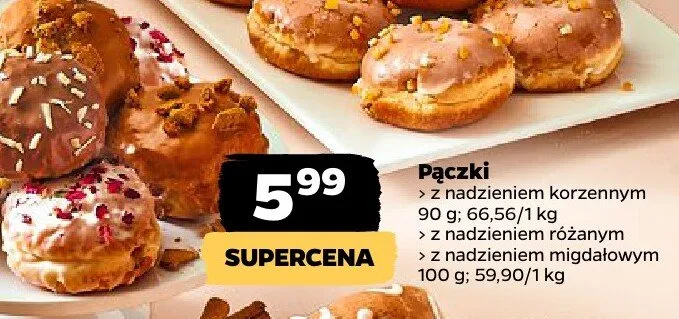 Pączki z nadzieniem różanym promocja w Netto