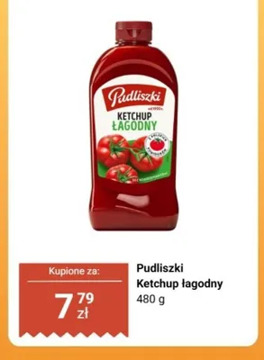 Ketchup łagodny Pudliszki promocja w Biedronka