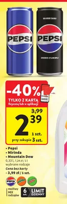 Napój gazowany Pepsi promocja w Intermarche